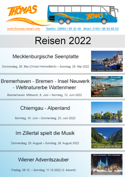 Busreisen 2022